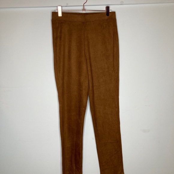 Halston Faux suede leggings SM - Picture 4 of 9